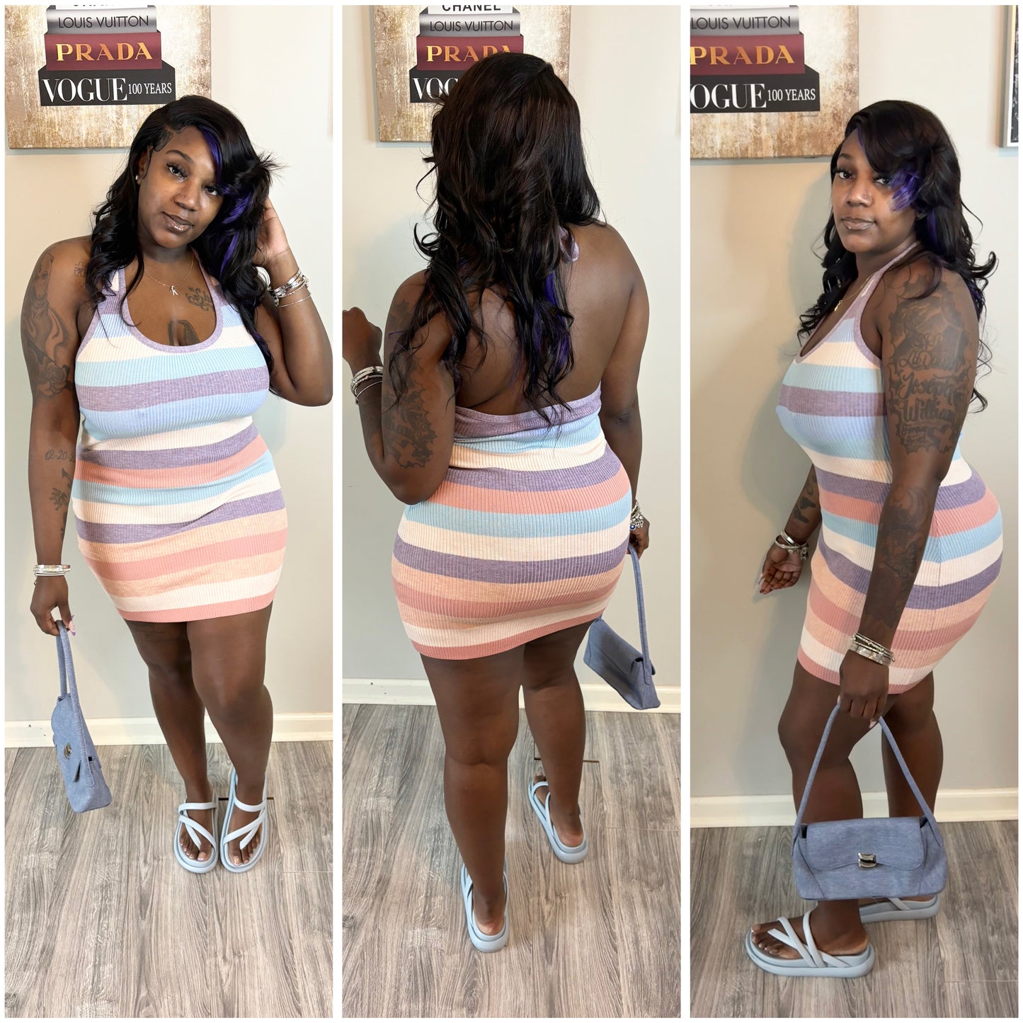 Stripes & colors dress