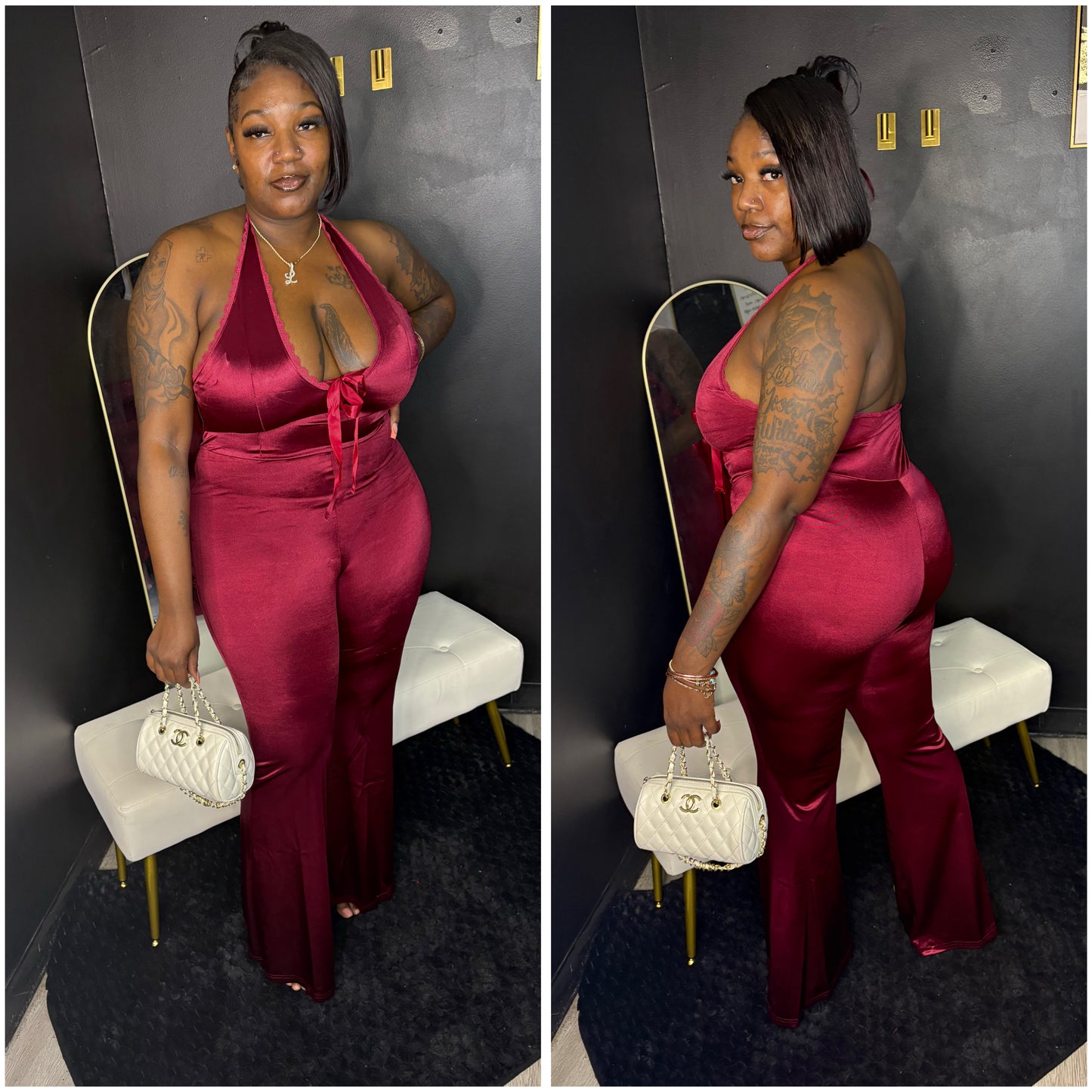 Wine down romper
