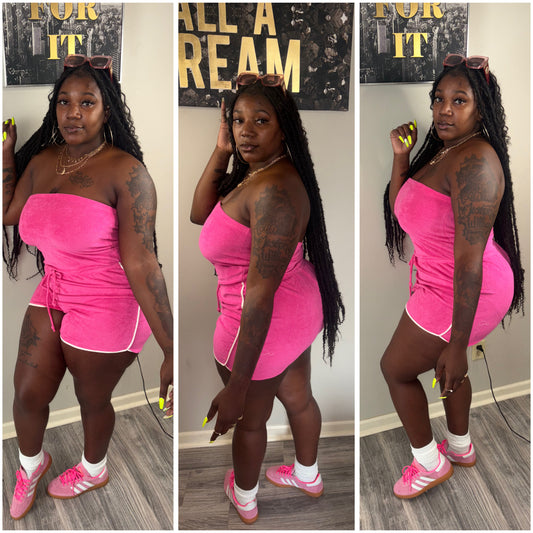 “I’m Bossy” romper (pink)