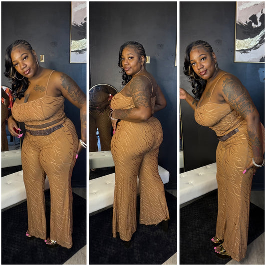 “Disco Vibes” flare pants set