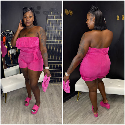 Boujie Gal romper (pink)