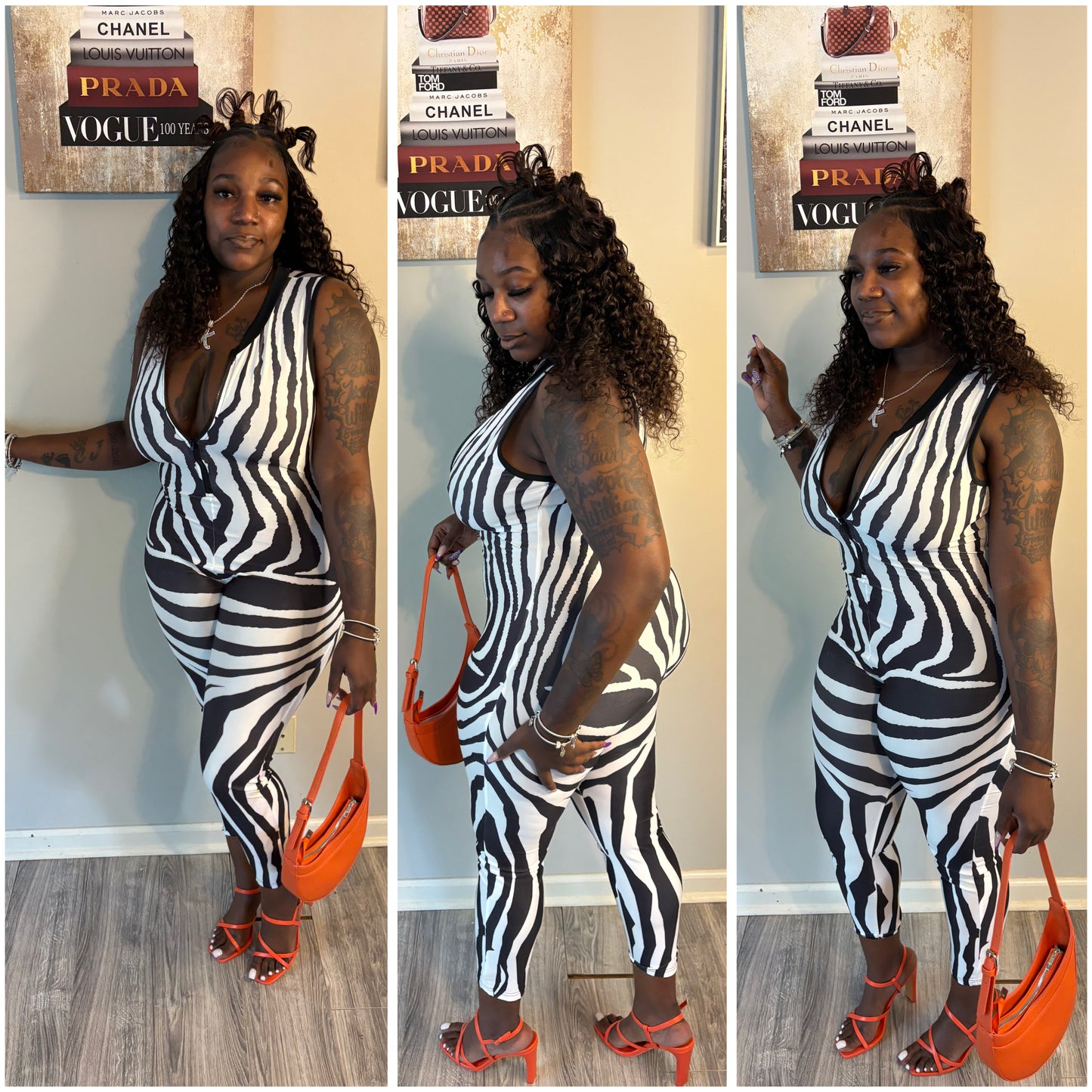 “Zebra Gal” jumpsuit